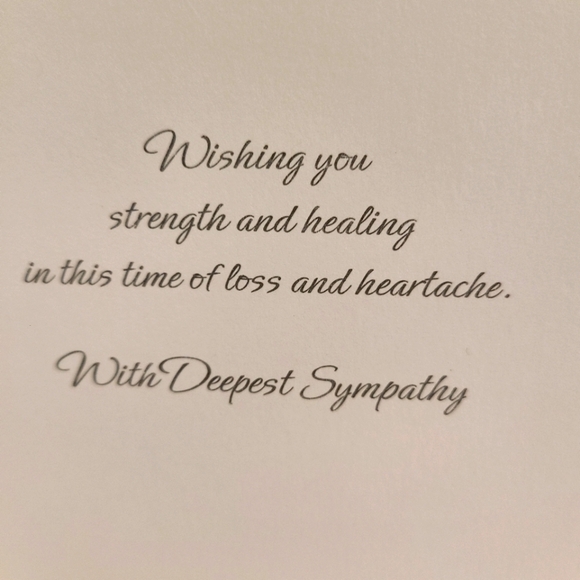 Old-fashioned Foliage Condolence Greeting - Picture 3 of 6